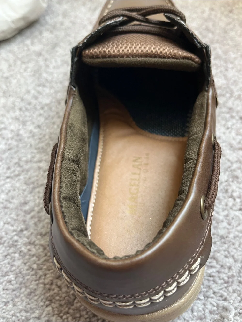 Magellan Men's Brown Casual Boat Shoes size 10D